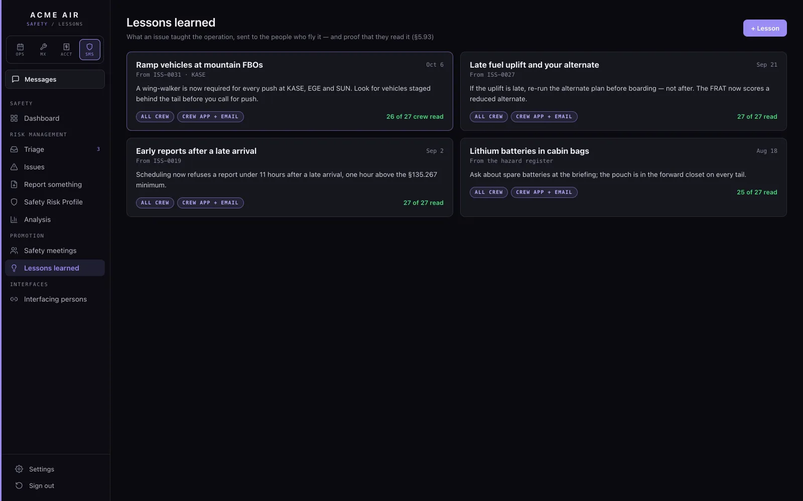 Lessons learned from closed issues.